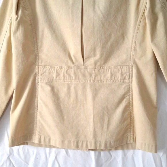 3/$20-Land's End Cotton Corduroy Jacket, Cream, Button Details, sz 6, NWOT - Picture 11 of 13